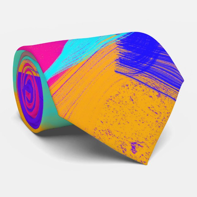 Rainbow Pattern Tie (Rolled)