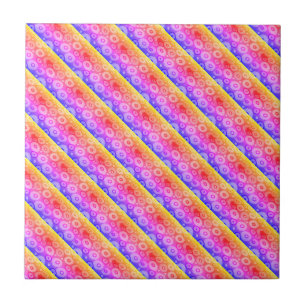 Rainbow pattern tile