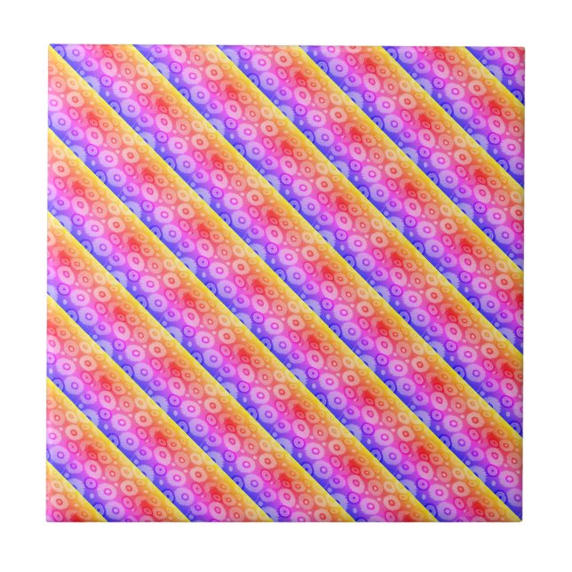 Rainbow pattern tile (Front)