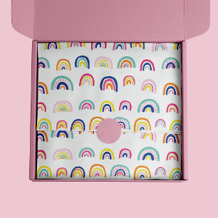 Rainbow pattern tissue paper