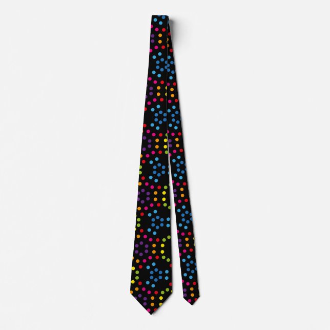 Rainbow Patternpolka Tie (Front)