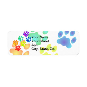 Rainbow Paw Prints