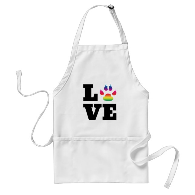 Rainbow paw standard apron (Front)