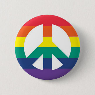 Rainbow Peace 2 Inch Round Button
