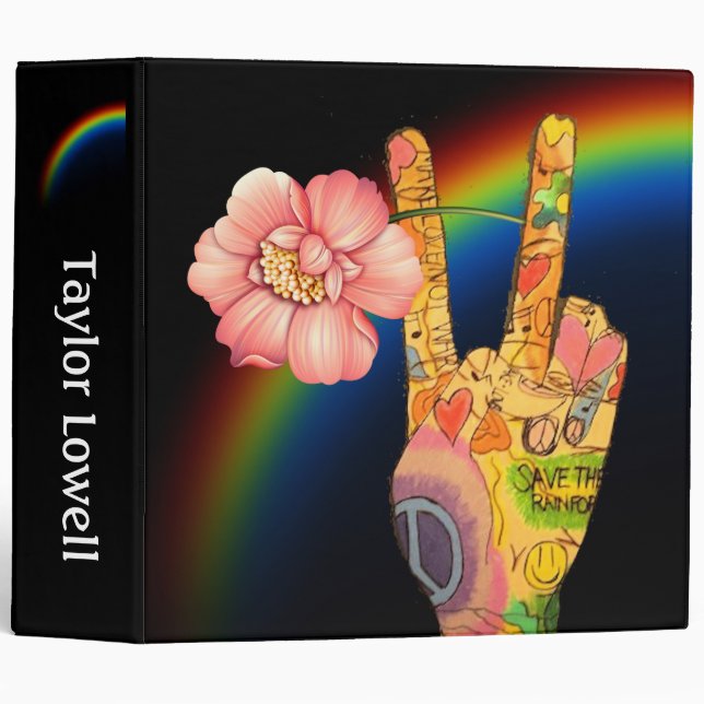 Rainbow Peace Art Binder -  SRF (Front/Spine)