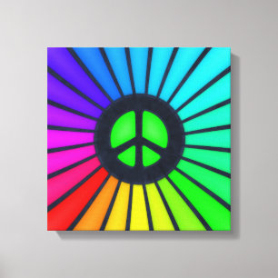 Rainbow Peace Sign