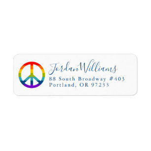 Rainbow Peace Sign