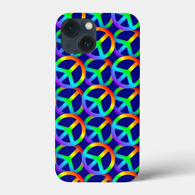 Rainbow Peace Sign Phone Case (Back)