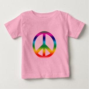 Rainbow Peace Sign Products Baby T-Shirt