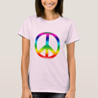 Rainbow Peace Sign Products T-Shirt