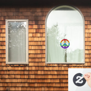 Rainbow Peace Sign Symbol Icon Gay LGBT Pride