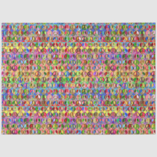 Rainbow peace sign tissue paper