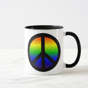 Rainbow Peace Symbol Mug