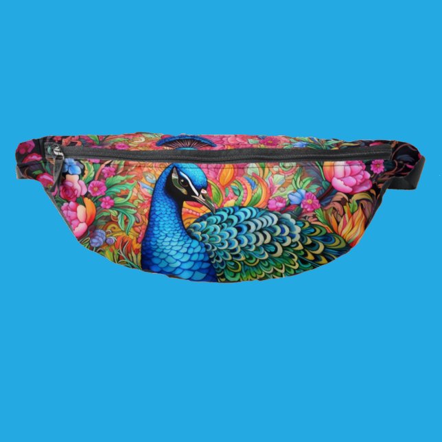 Rainbow Peacock Fanny Pack (Creator Uploaded)
