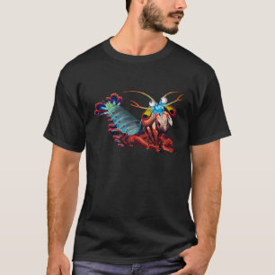 Rainbow Peacock Mantis Shrimp Science Under Water  T-Shirt