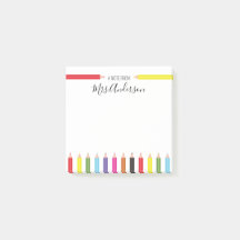 Rainbow Pencil Note from the Teacher