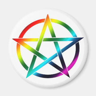 Rainbow Pentacle Magnet