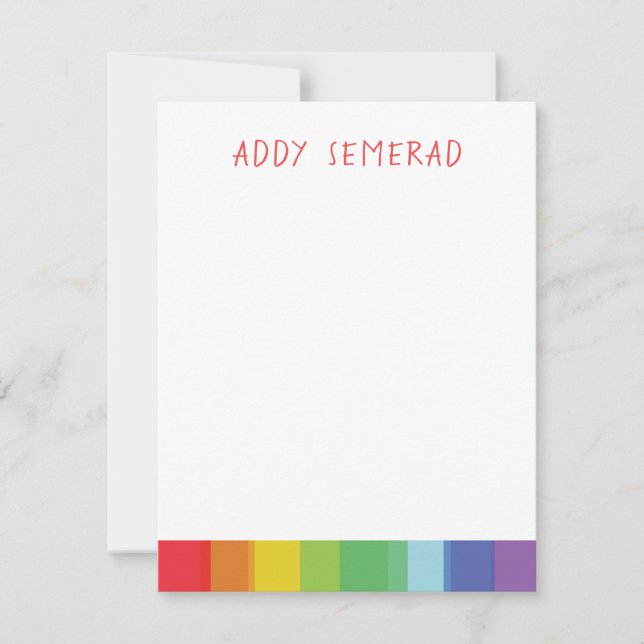 Rainbow Personalized Card (Front)