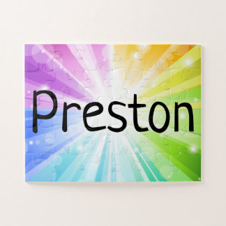 Rainbow Personalized Kids Children's Name Puzzle