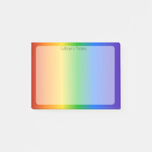 Rainbow Personalized Post-it Notes