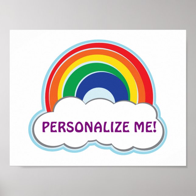 RAINBOW | personalized poster (Front)