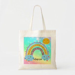 Rainbow Personalized Tote Bag
