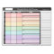Rainbow Personalized Weekly Meal Planning Notepad