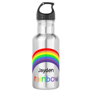 Rainbow - personalized, your name 532 ml water bottle
