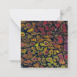 Rainbow Petrified Dinosaur Bone Card