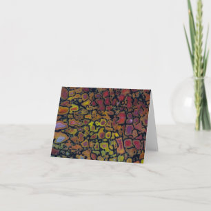 Rainbow Petrified Dinosaur Bone Note Card