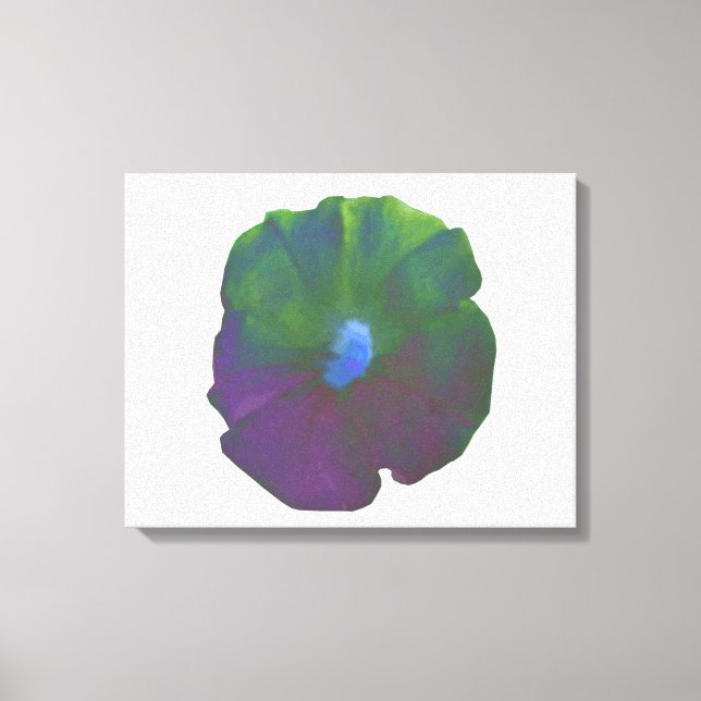 Rainbow Petunia Canvas Print (Front)