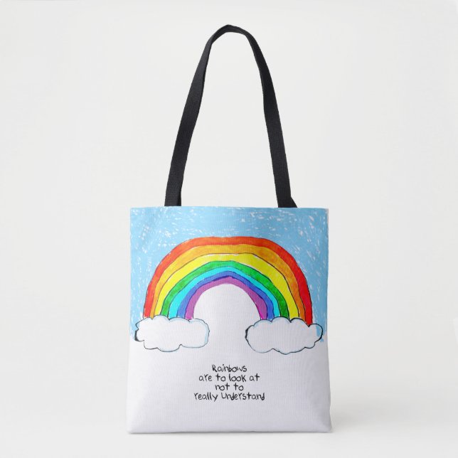 Rainbow Philosophy Tote Bag (Front)