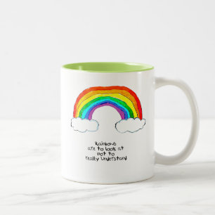 Rainbow Philosophy Two-Tone Coffee Mug