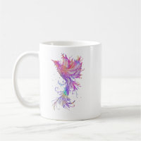 Rainbow Phoenix Bird Tattoo