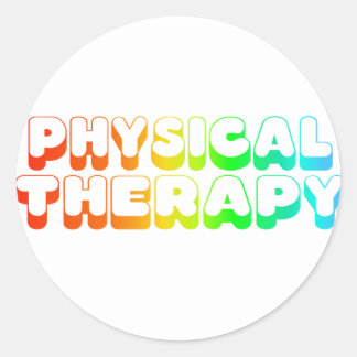 Rainbow Physical Therapy Classic Round Sticker