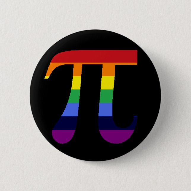Rainbow Pi 2 Inch Round Button (Front)