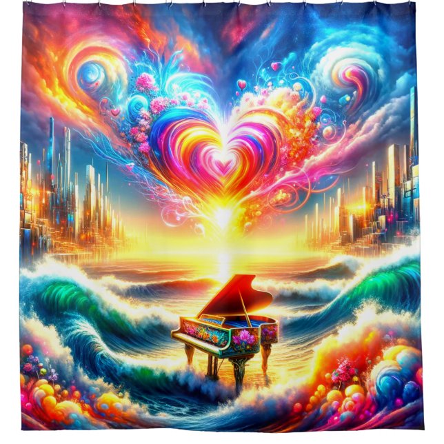 Rainbow Piano Art (Front)