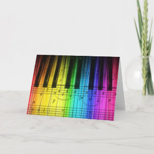 Rainbow Piano Keyboard and Notes