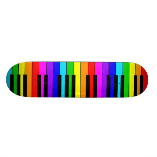 Rainbow Piano Skateboard