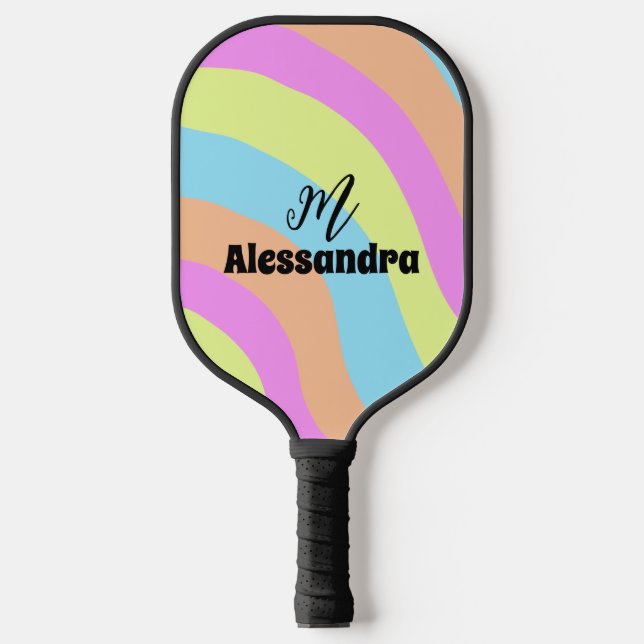 Rainbow Pickleball Paddle (Front)