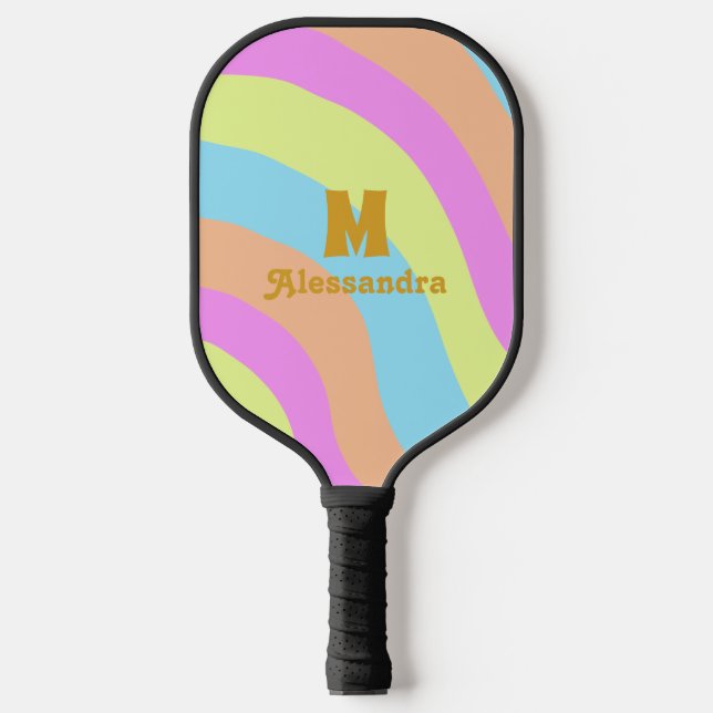 Rainbow Pickleball Paddle (Front)