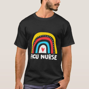 Rainbow Picu Nursing Appreciation Pediatric Nurses T-Shirt