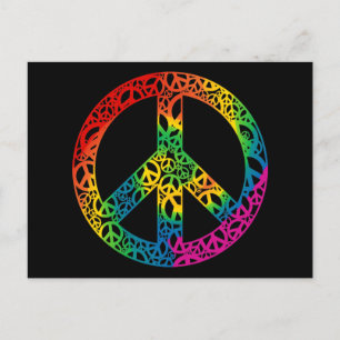 Rainbow Pieces of Peace Postcard