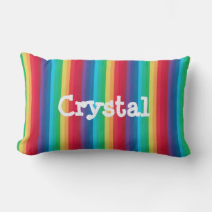Rainbow Pillow with Name