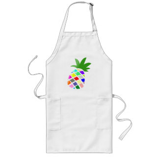 Rainbow pineapple long apron