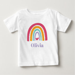 Rainbow Pink and Purple Personalized T-Shirt