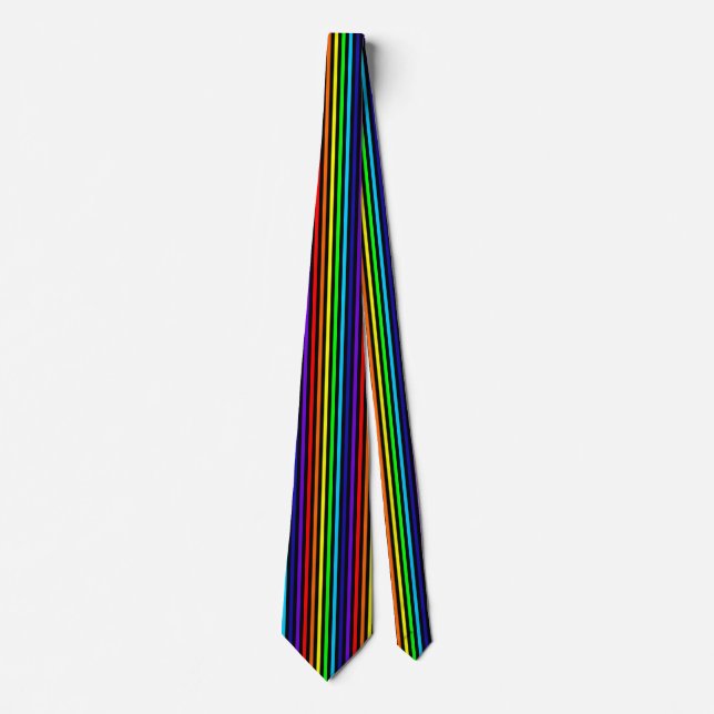 Rainbow Pinstripe Tie (Front)