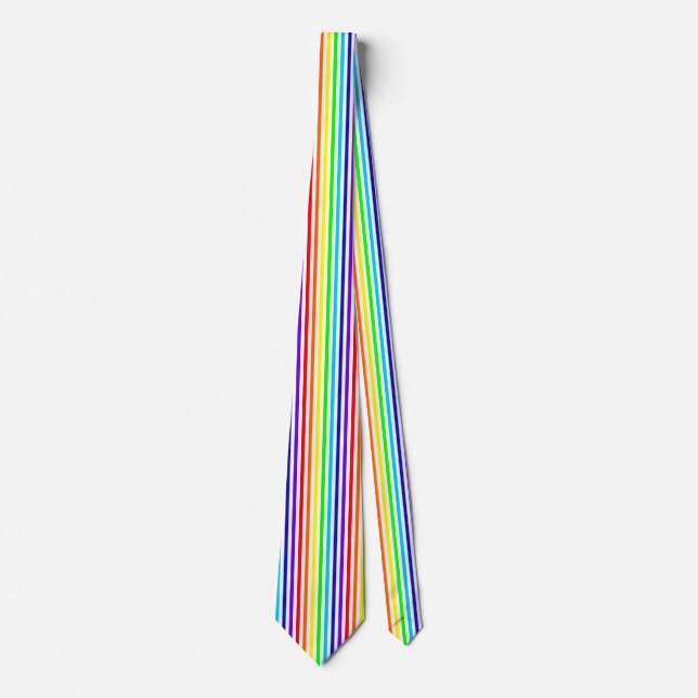 Rainbow Pinstripe Tie (Front)