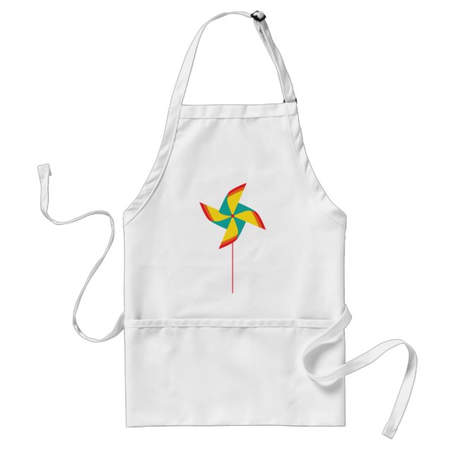 rainbow pinwheel standard apron (Front)