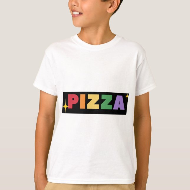 Rainbow Pizza  T-Shirt (Front)